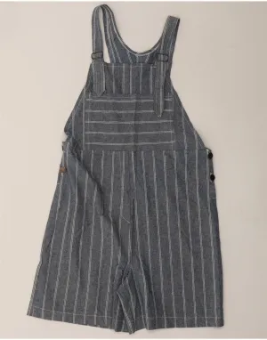 Sophisticated Elegance VINTAGE Womens Dungarees Shorts W32 Medium  Blue Striped