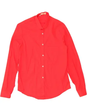 Subtle Details Local Favorite VINTAGE Womens Shirt IT 46 Large Red Cotton