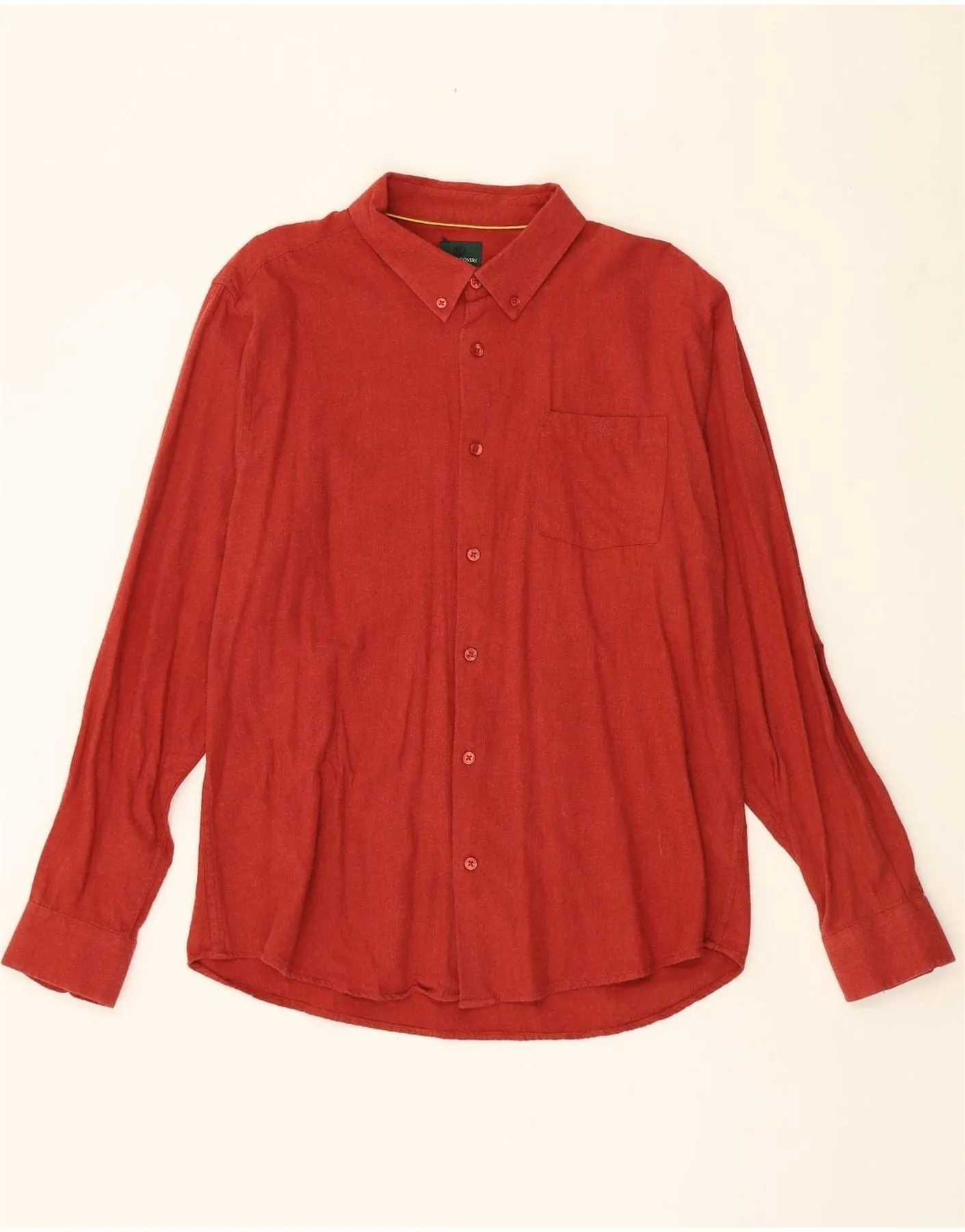 ENRICO COVERI Womens Shirt 2XL Red Cotton Stretchable Cloth Non Iron