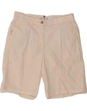 TOMMY HILFIGER Womens Chino Shorts UK 12 Medium W32 White Cotton Modern Aesthetic Versatile Clothing