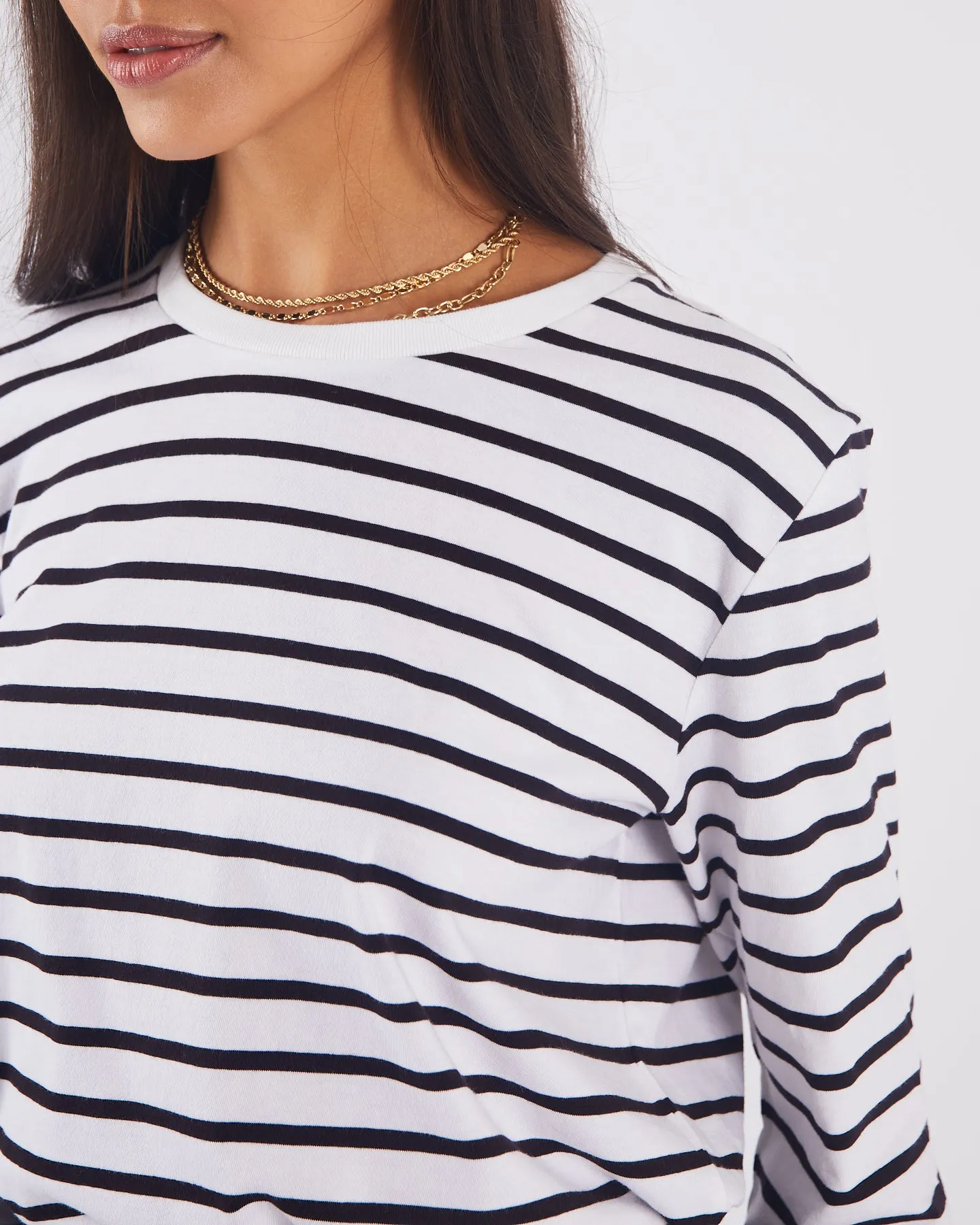 Petra T-Shirt Black High Density Fabric Stretch Comfort