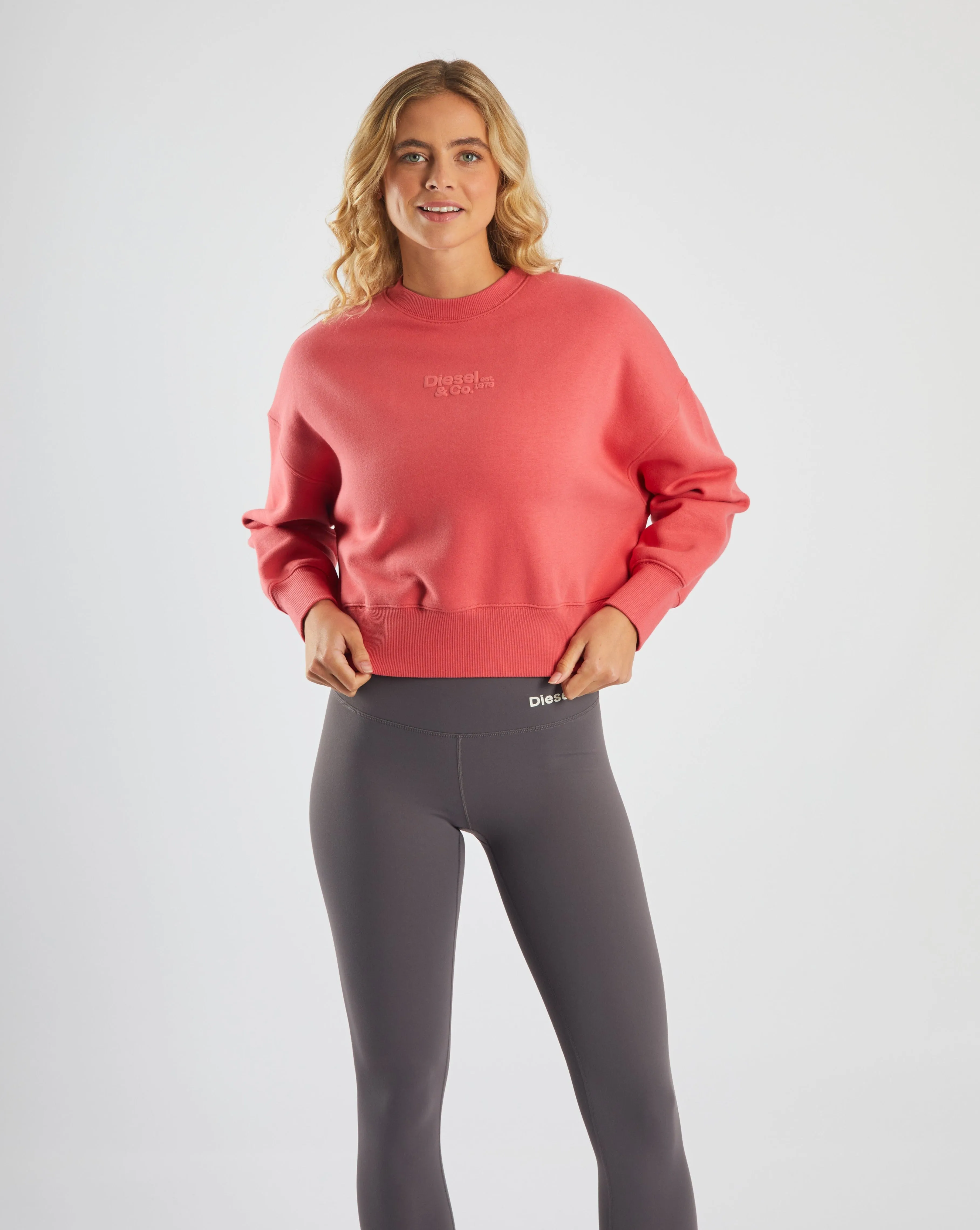 Office Wear jewelry accents Petta Sweater Raspberry Kiss