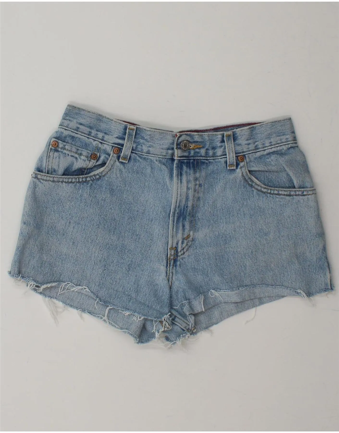 Matte Look Graduation Ceremony LEVI'S Womens 550 Denim Shorts US 8 Medium W30  Blue Cotton
