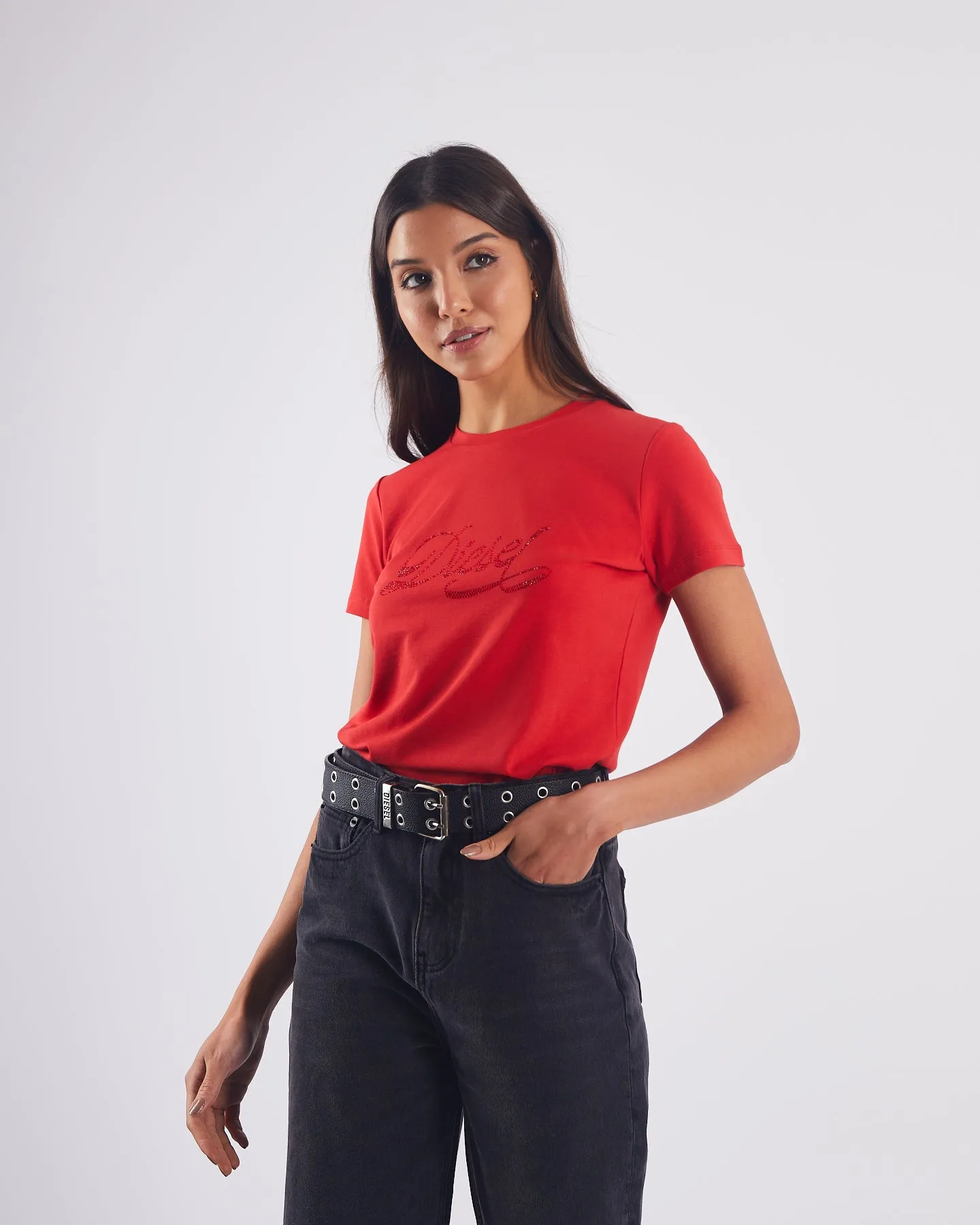 Tamara T-Shirt True Red Daily Favorite Leisure Casual