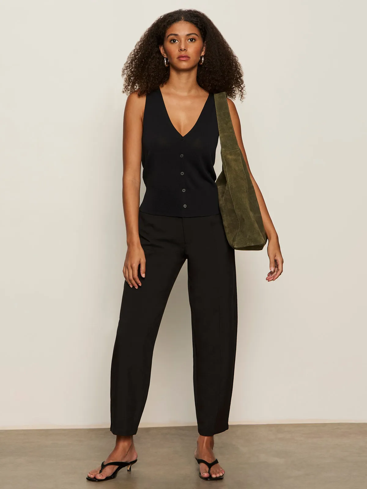 Polished Barrel Pant Black Work Essential