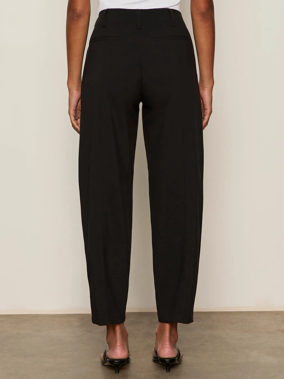 Polished Barrel Pant Black Stretch Support Fit