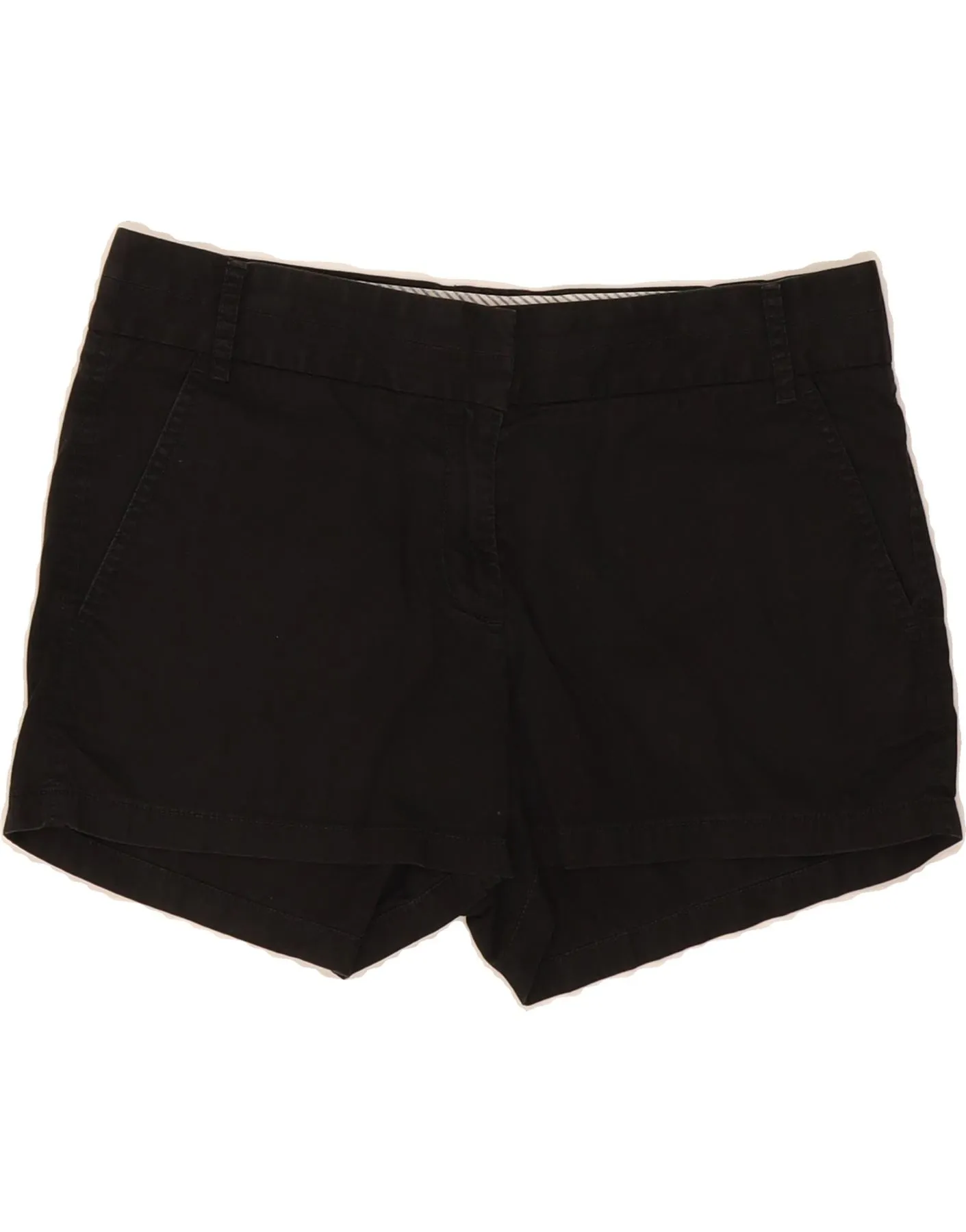 J. CREW Womens Broken In Chino Shorts US 4 Small W30  Black Cotton Ethical production