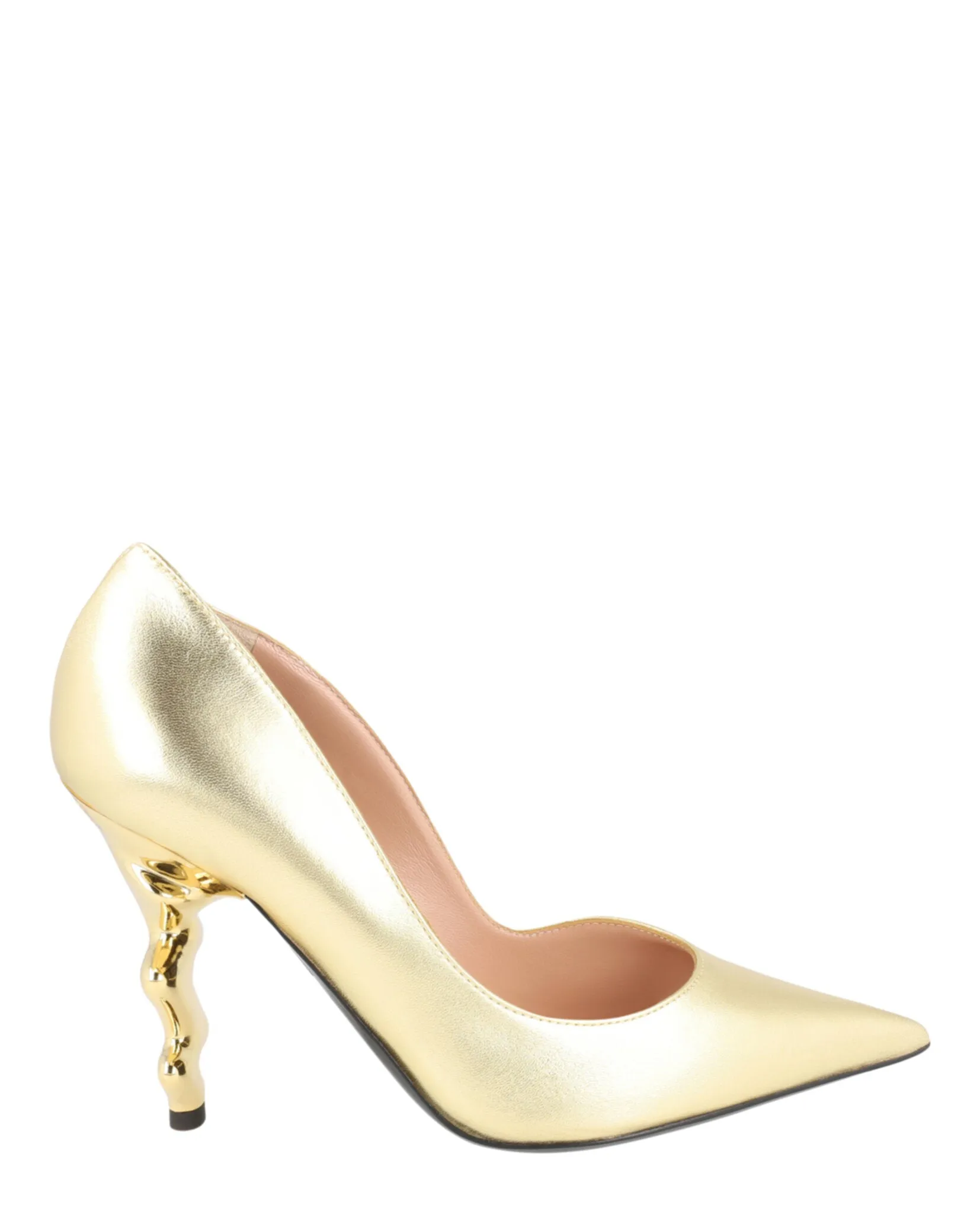 All terrain Metallic Sculpted-Heel Pumps