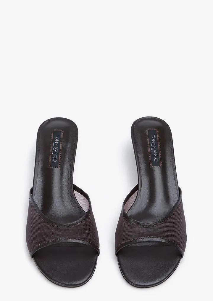 Pru Choc Nylon/Choc Decorative High Heels Fresh Detail