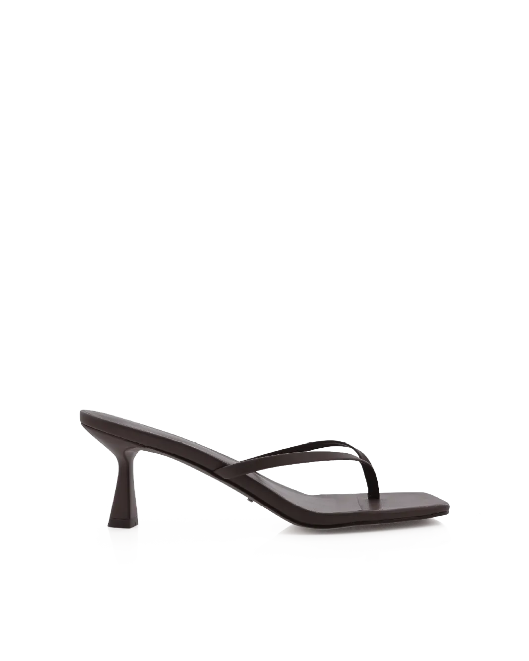 XAMI - CHOCOLATE Casual Sandals Black Leather Stilettos