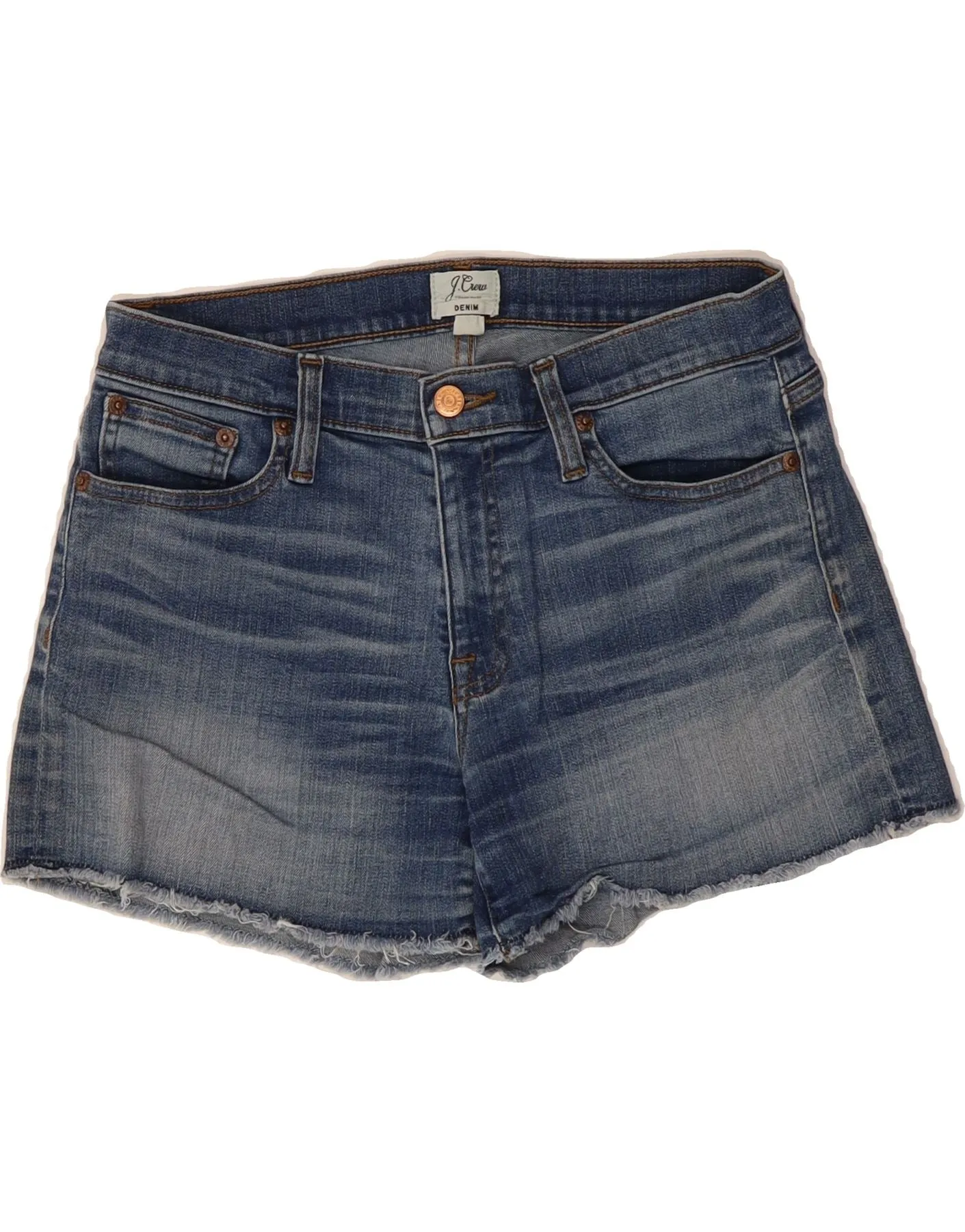 Interview Ready J. CREW Womens Denim Shorts W27 Small Blue