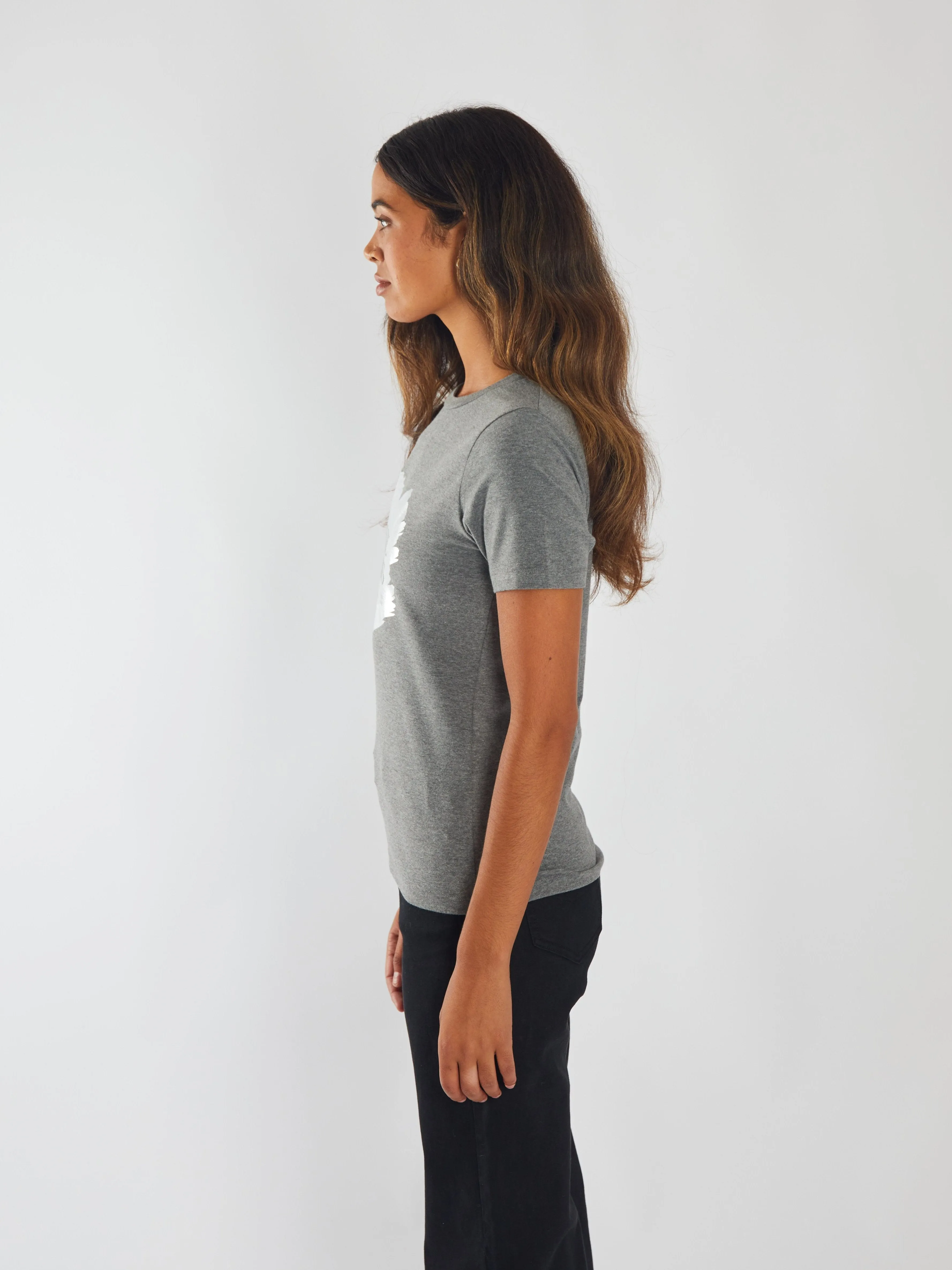 Megan Tee Grey Pebble Fun Prints Biodegradable Options