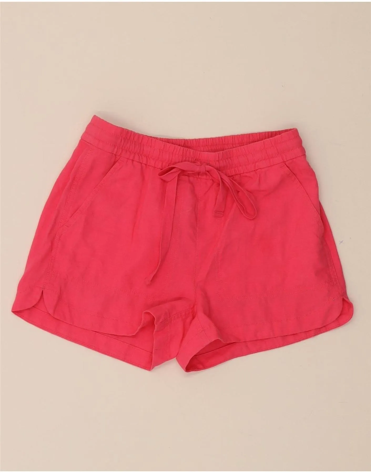 Non-irritating Floral Motif J. CREW Womens Chino Shorts 2XS W28 Pink Linen