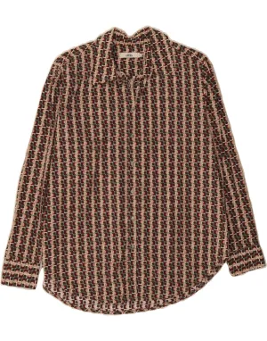 Cocktail Party 0039 ITALY Womens Shirt UK 14 Medium Multicoloured Geometric Cotton
