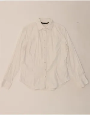 ZARA Womens Shirt UK 16 Large White Cotton birthday party shopping spree