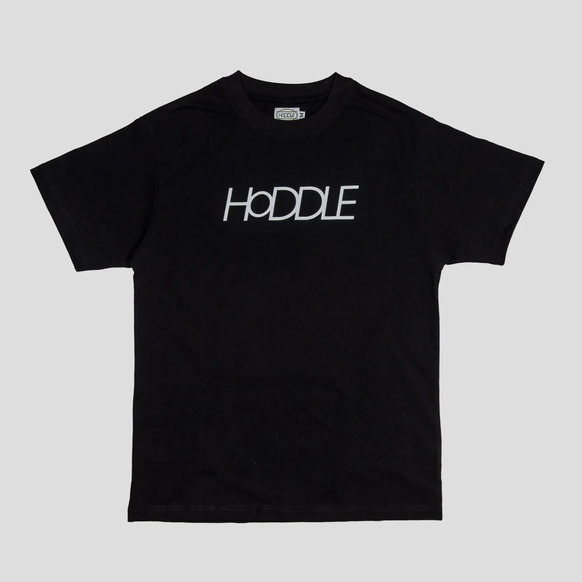 LowImpactDye Urban Fashion Look HODDLE "LOGO" TEE BLACK (WHITE LOGO)