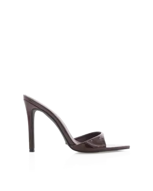 Sleek Dress Shoes Happy Mood QUINBY - CHOCOLATE PATENT