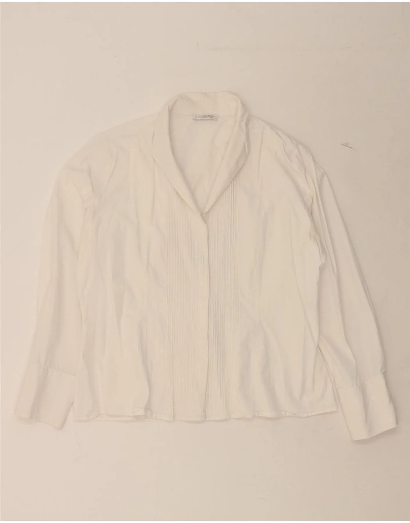 ENARA CAMICE Womens Shirt Blouse UK 16 Large White Boho chic