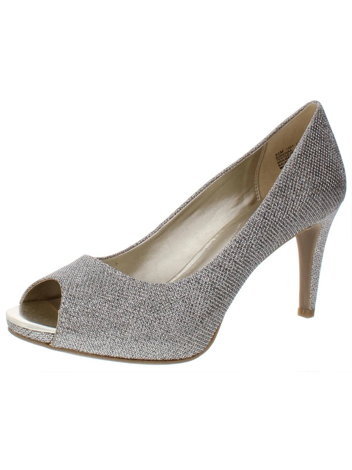 Rainaa Womens Padded Insole Peep-Toe Heels Work Footwear High Fashion Shoes