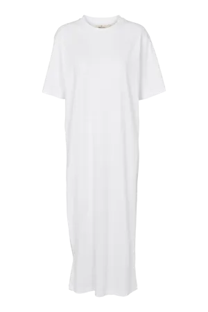 Color Pop Kind Glow Raja T-shirt Dress - White