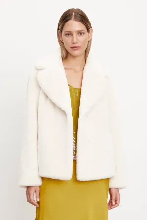 RAQUEL FAUX LUX FUR JACKET Storm Ready Gear Heat Reflective Layer