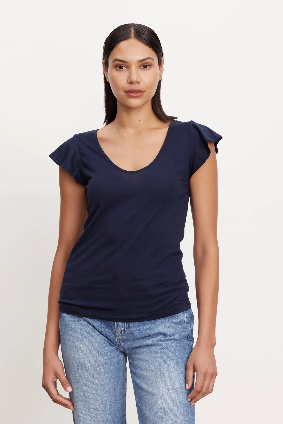 RASHIDA SCOOP NECK TEE Anti Pilling Surface