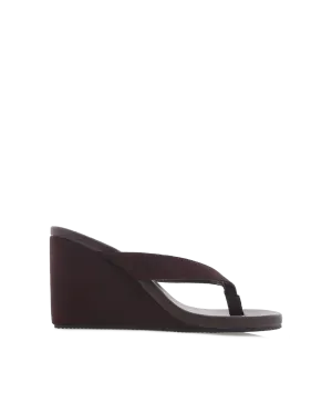 Classic Bridal Sandals RAVYN - DARK CACAO SUEDE