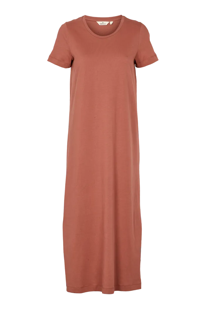 Casual Waist Cool Fabric Rebekka Dress - Mink