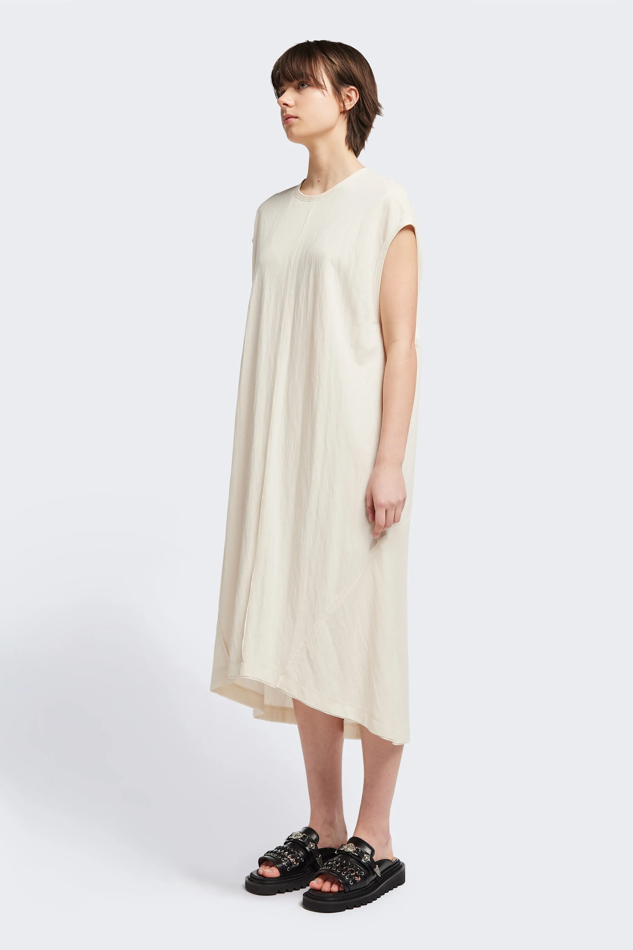 Elegant Wearable Recess Dress Ecru