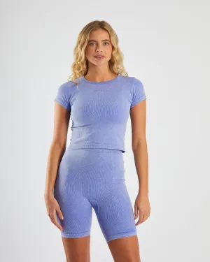 Tagless Design Justine T-Shirt Blueberry Crush