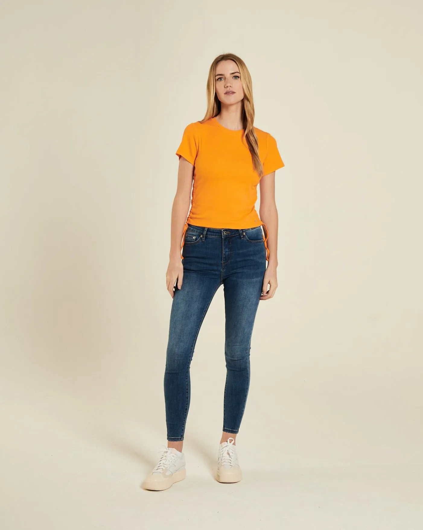 Ebba T-Shirt Orange Sorbet Comfortable apparel Breezy Comfort