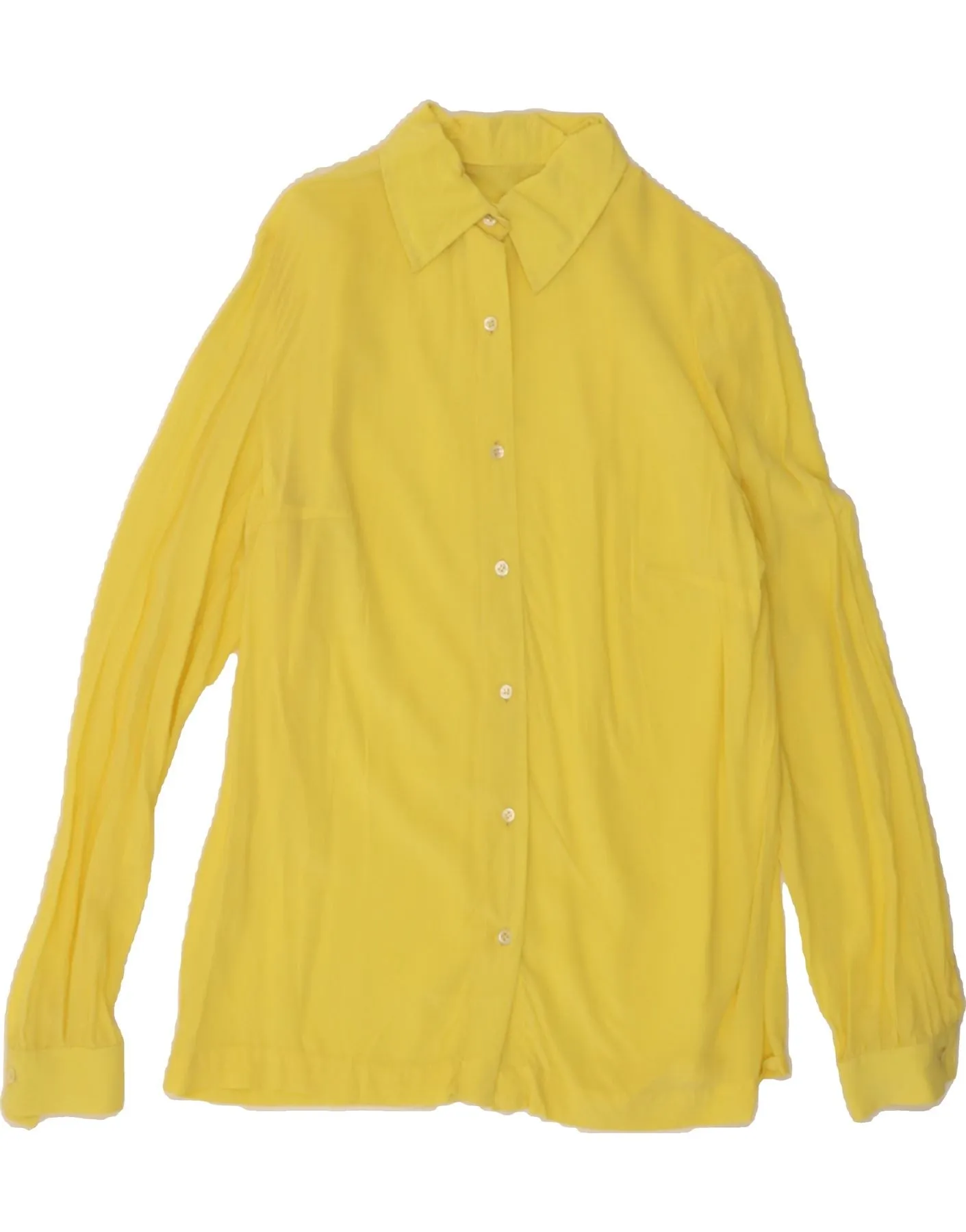 Trendy designs VINTAGE Womens Shirt UK 18 XL Yellow
