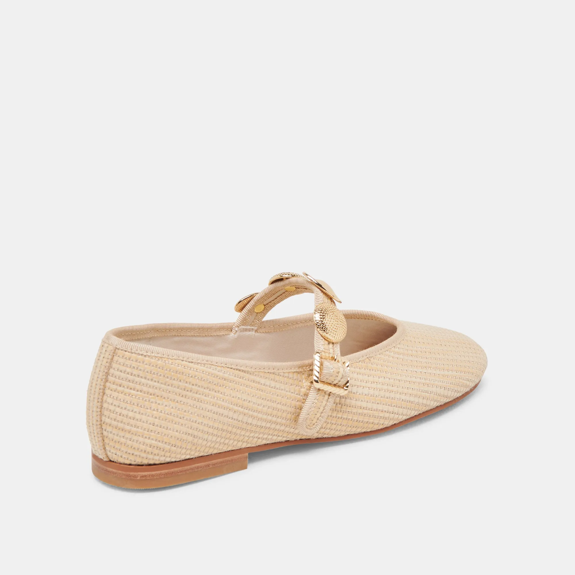 RELAN BALLET FLATS LT NATURAL RAFFIA Soft Insole