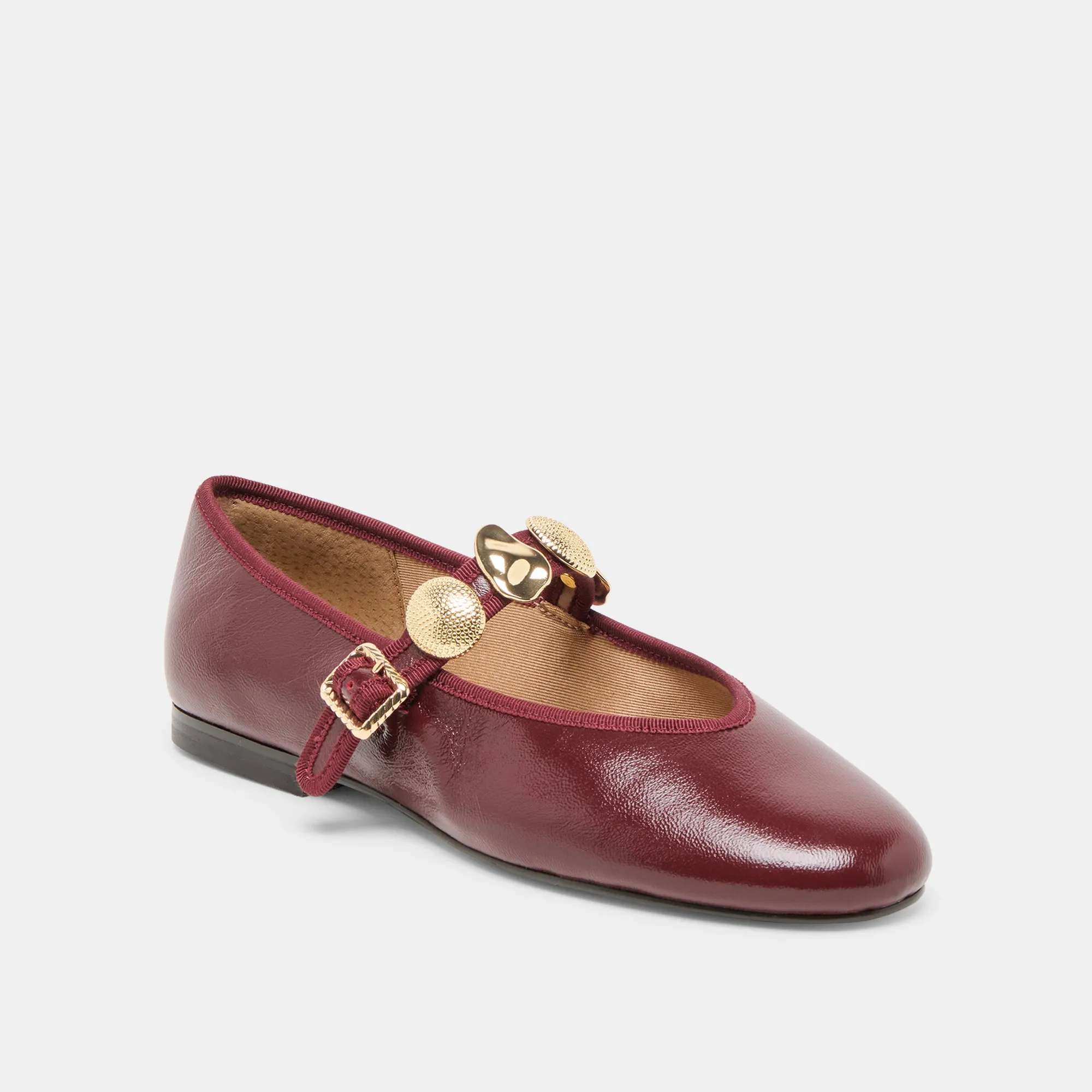 RELAN BALLET FLATS OXBLOOD LEATHER Lesson Day Wood Path