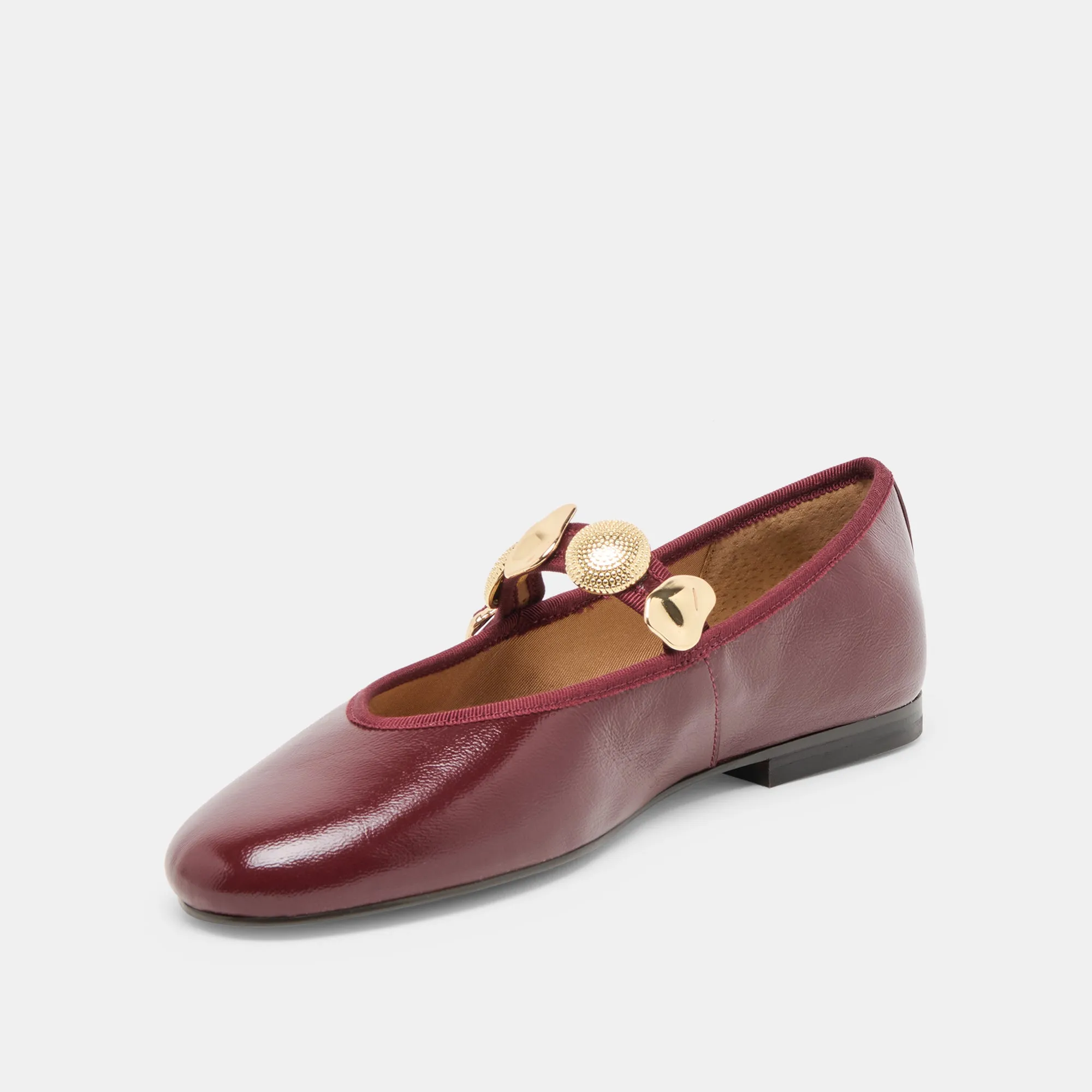 water proof Durable Fit RELAN BALLET FLATS OXBLOOD LEATHER