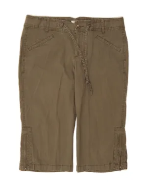 DOCKERS Womens Curvy Mid Rise Bermuda Shorts US 12 Large W34  Khaki Cotton Exclusive Collection