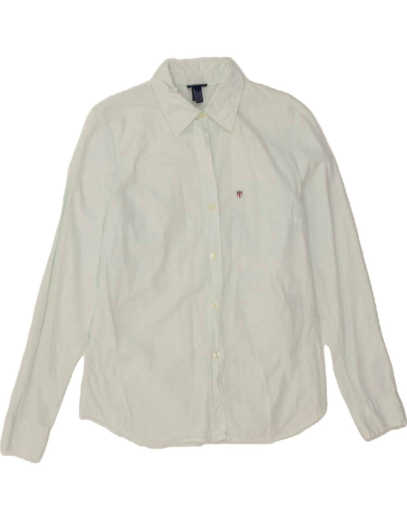 Multi Pocket Utility Bold Print GANT Womens Shirt UK 12 Medium Green Cotton