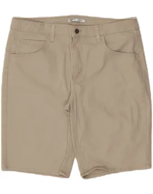 High-Quality Material LEE Womens Riders Mid Rise Bermuda Shorts US 14 XL W32 Grey Cotton