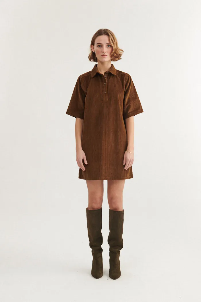 Isa Polo Dress - Desert palm Heart Glow