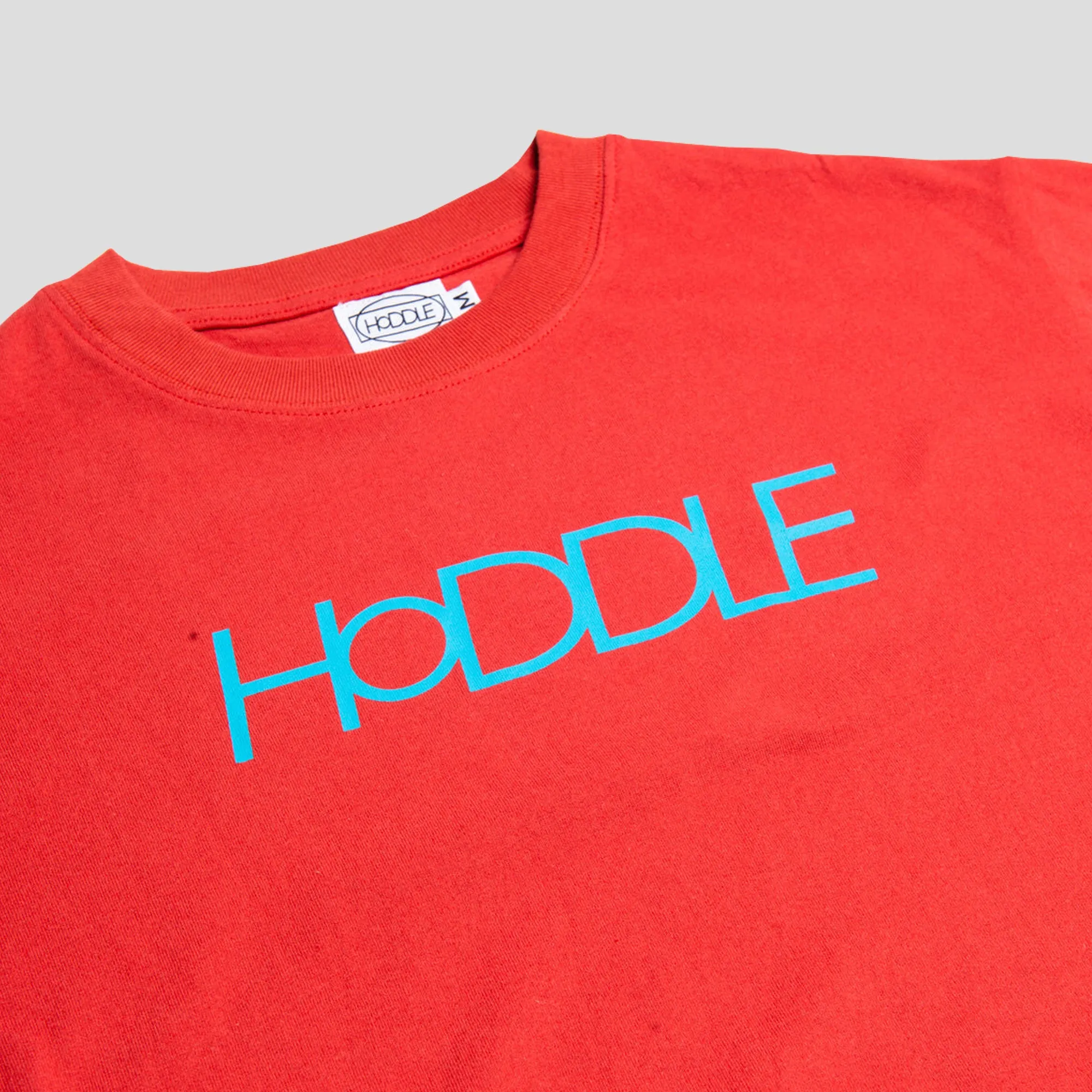 Water Based Ink Weekend Ready Hoddle Logo Tee - Crimson / Blue