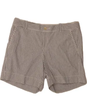 Cuffed hem Versatile Design DOCKERS Womens Chino Shorts US 14 XL W36 Grey Pinstripe Cotton