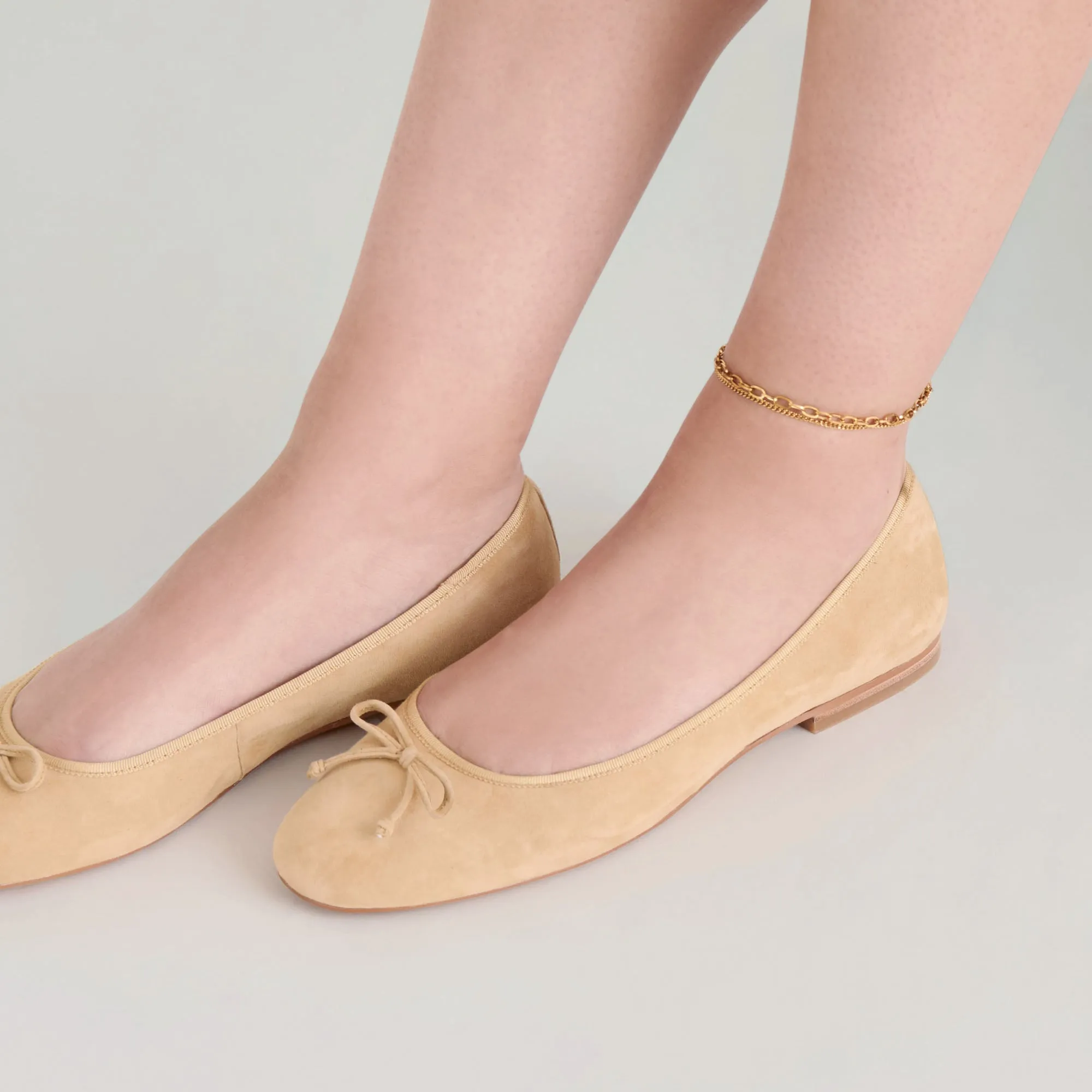 RITLA BALLET FLATS HONEY SUEDE Effortless Comfort Beach Ready