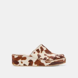 ROSITA FLATS COCOA TAURUS CALF HAIR Photo Mode Print Fun