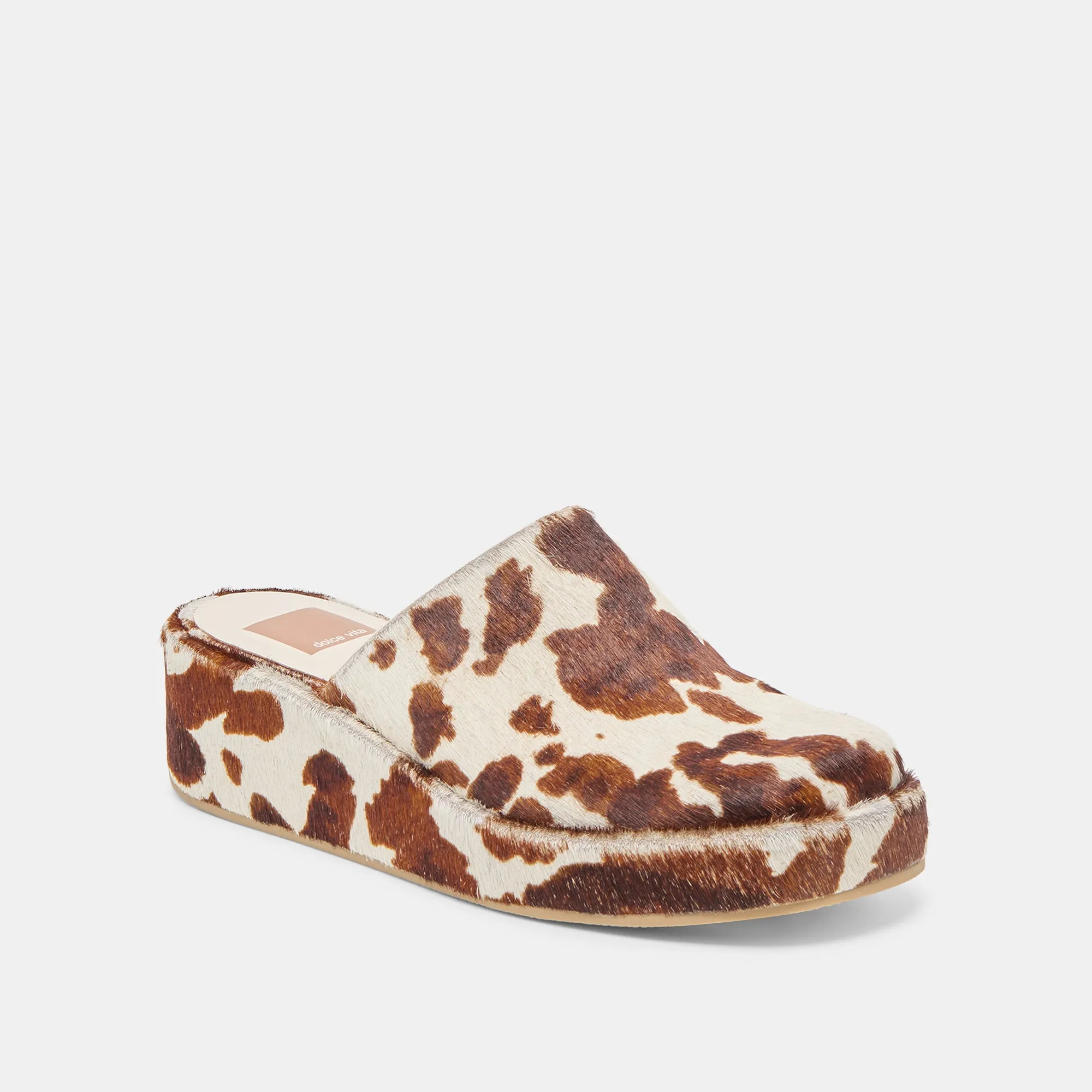 Spa day ROSITA FLATS COCOA TAURUS CALF HAIR