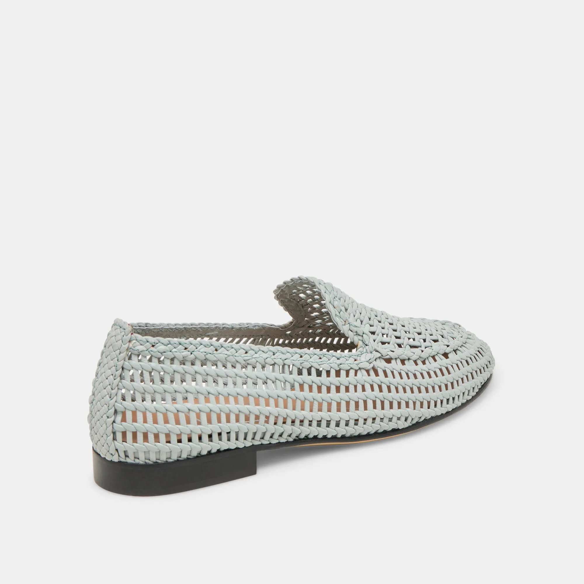 All Purpose Flexible ARMOND FLATS SKY BLUE WOVEN LEATHER
