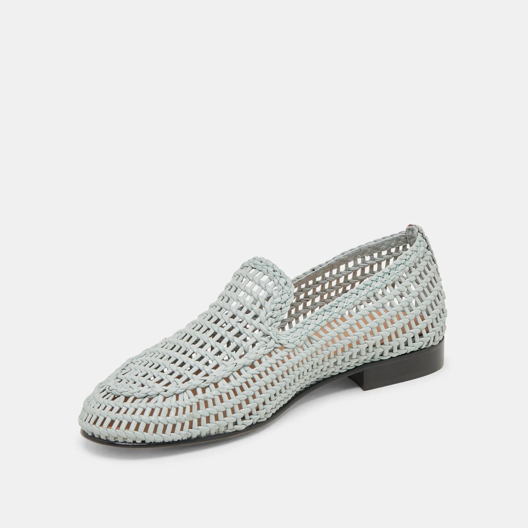 Yacht Mode Look Mood ARMOND FLATS SKY BLUE WOVEN LEATHER