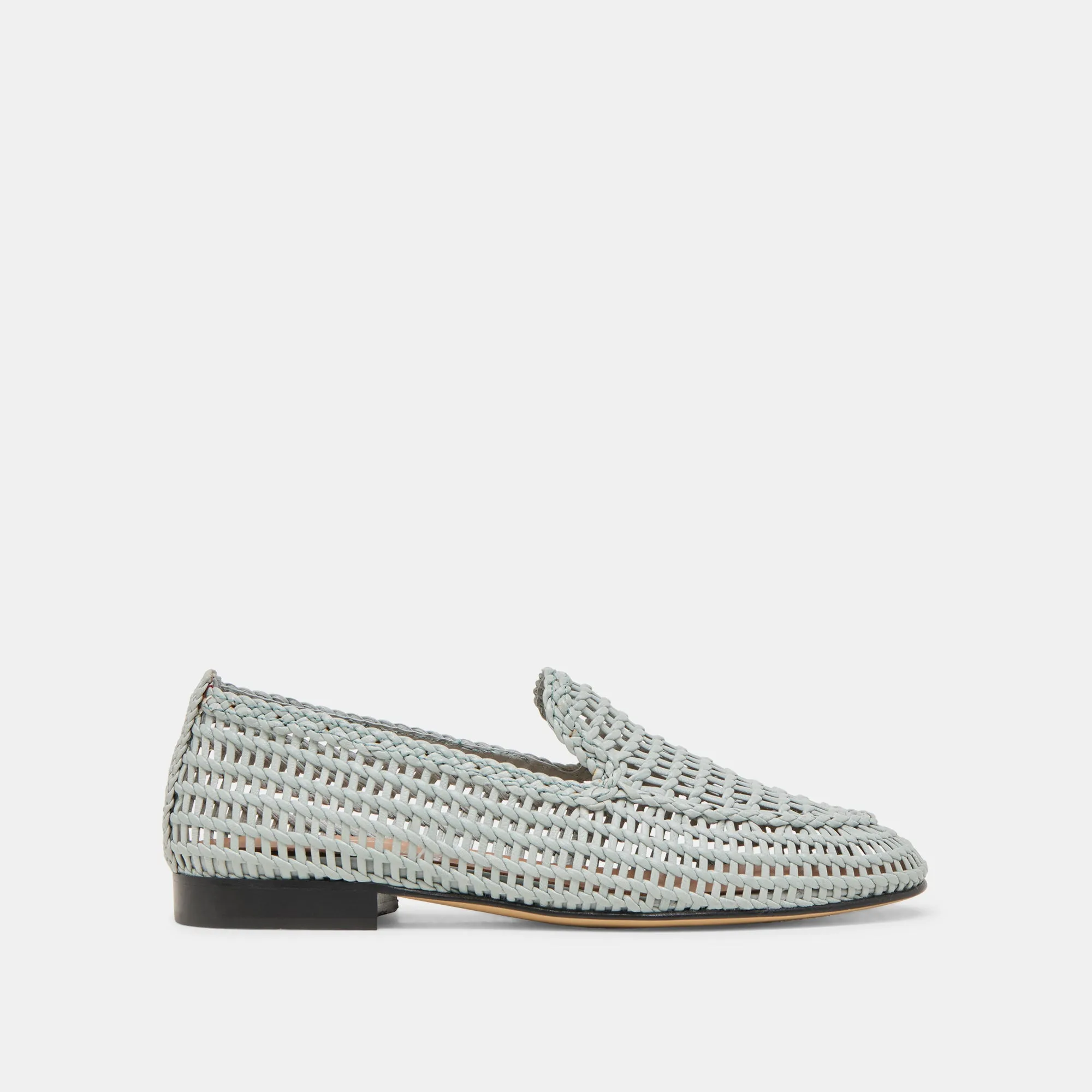 ARMOND FLATS SKY BLUE WOVEN LEATHER Padded Trek Easy