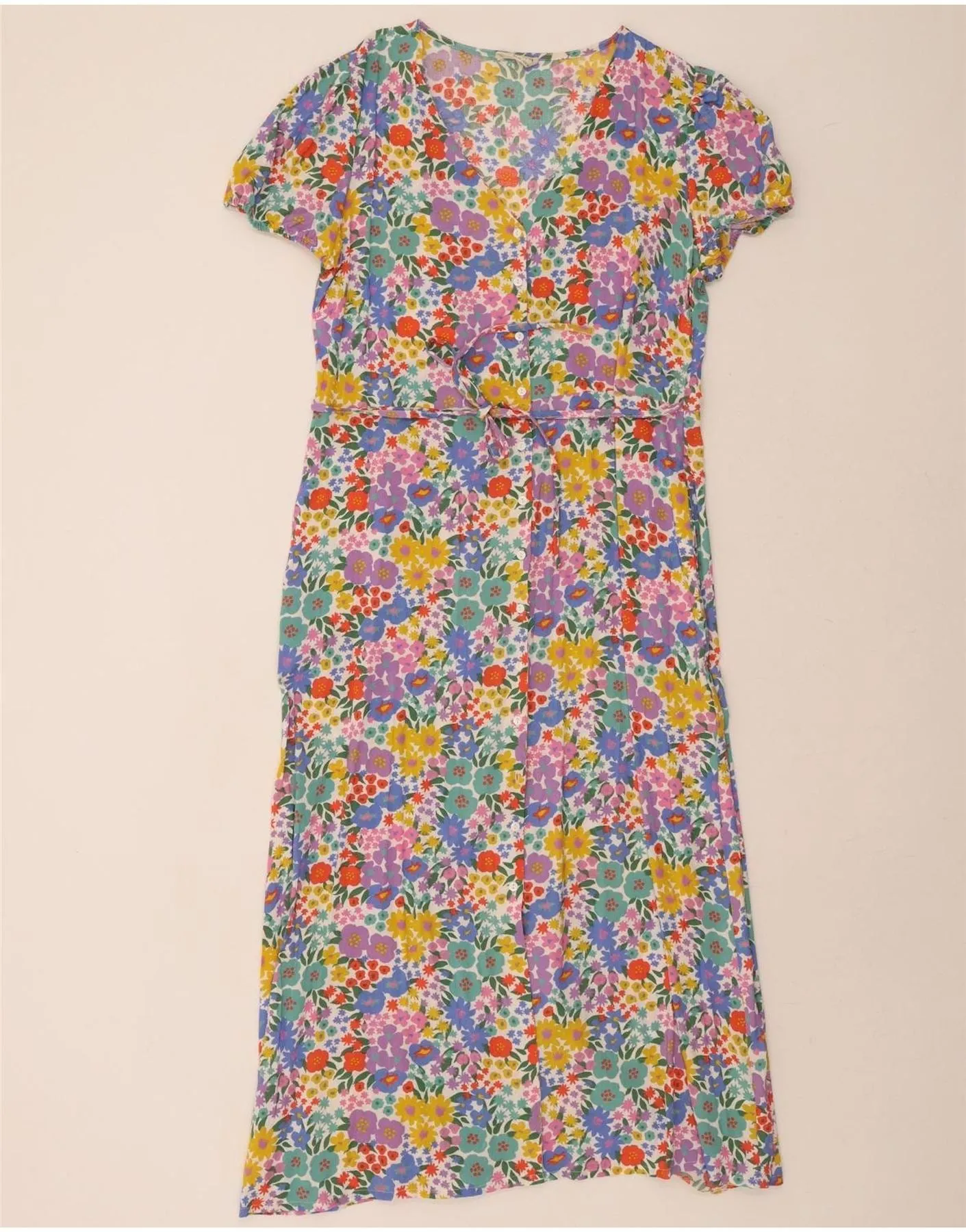 Multipocket Style SUGARHILL Womens Shirt Dress UK 14 Large Multicoloured Floral