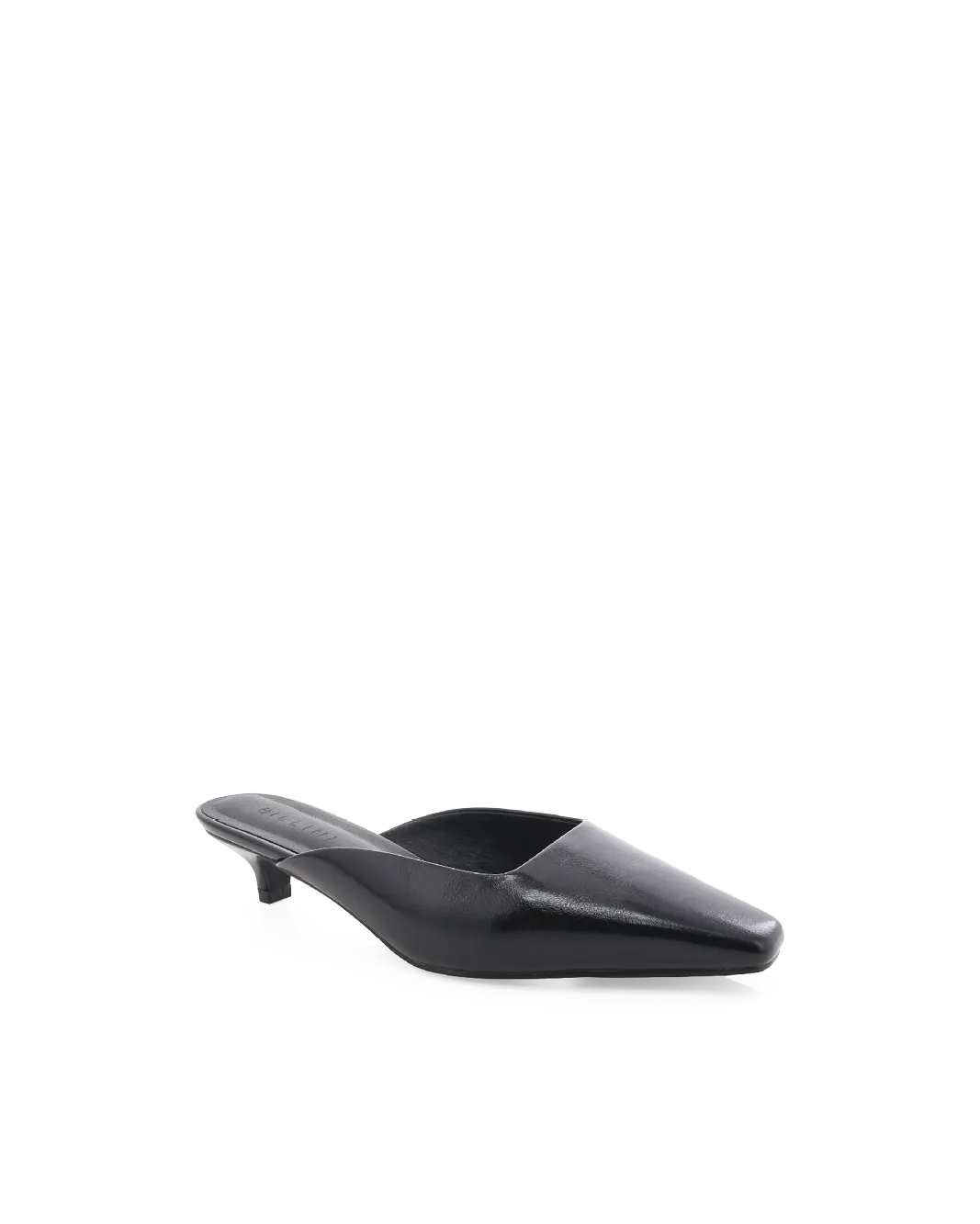 RYE - BLACK SHINE Black Leather Stilettos