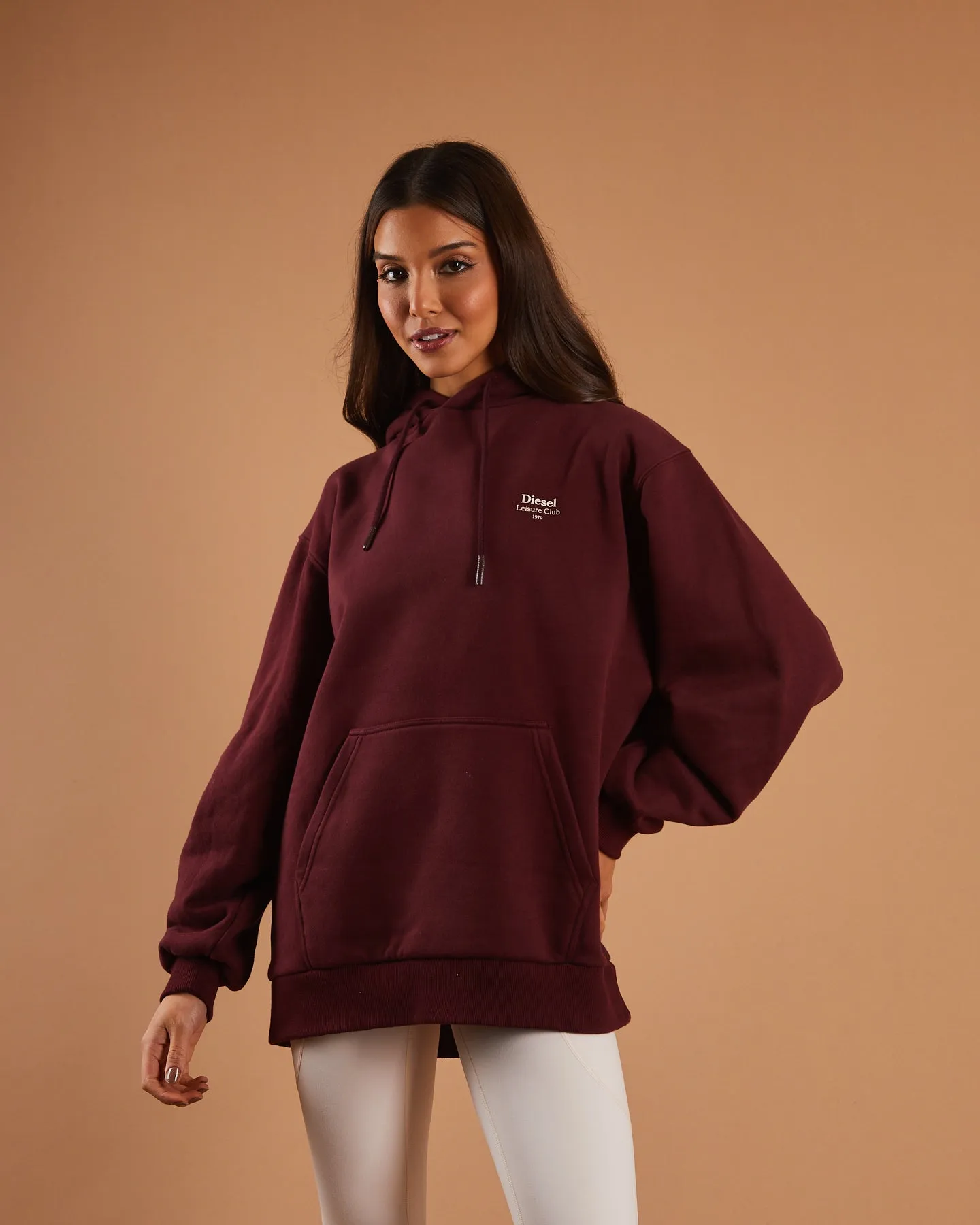 Samara Hood Deep Maroon Bright Colors Lounge Style